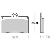 Pastiglie Freno Anteriori RACING SBS 566 HS SINTERIZZATA per APRILIA RS 250 R 1995-1997